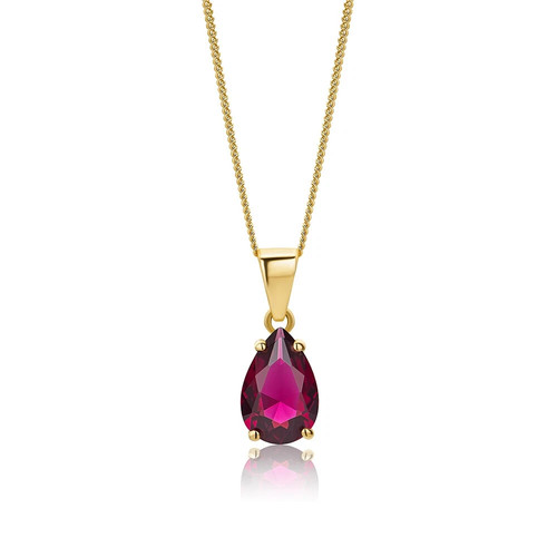 Damen halskette 375 gelbgold - damen,