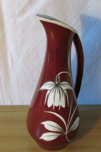 Braun glasierte vase - glasierte,