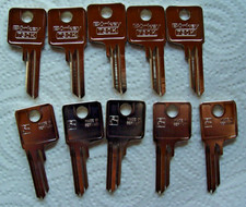 10 x Schlüssel Rohlinge Rohling Börkey 730K für DOM Kleinzylinder