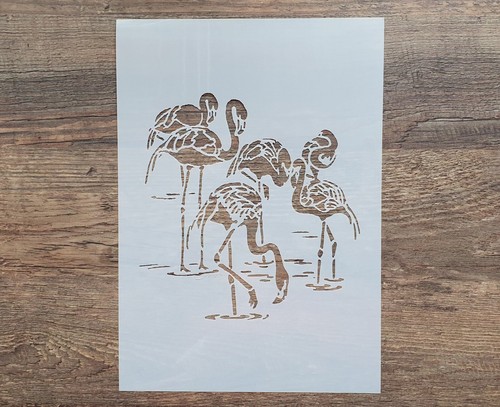 Schablone vogel flamingos - schablone,
