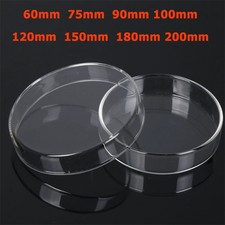 60mm 75mm 90mm -200mm Glas Petrischale Borosilikatglas Boden & Deckel Abdeckung