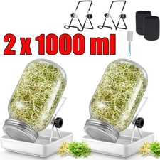 1000ml sprossenglas set - 2x,