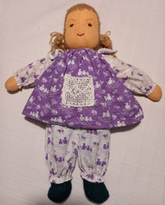 Puppe selbstgemacht, mit Schafwolle gefüllt ,44 cm groß