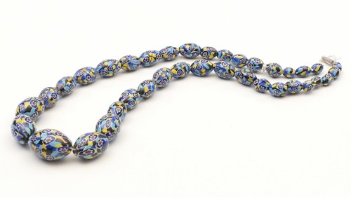 Collier glas perlen kette - collier,
