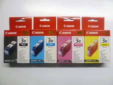4 x Original Canon BCI-3eBK BCI-3eC BCI-3eM BCI-3eY BCI-3 BK C M Y Set MultiPack