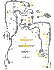 VW Golf 4 1.6 16V Variant Kabelbaum Heckklappe links 1J9971726A