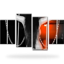 Erotik Gitter Ketten Sexy Frau