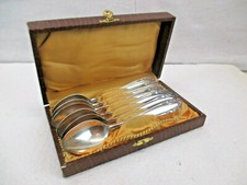 6 Kaffeelöffel versilbert im