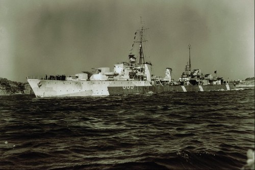 Blechschild 507072 hmcs haida - blechschild,