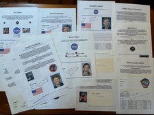 19 Autogramme ASTRONAUTEN NASA