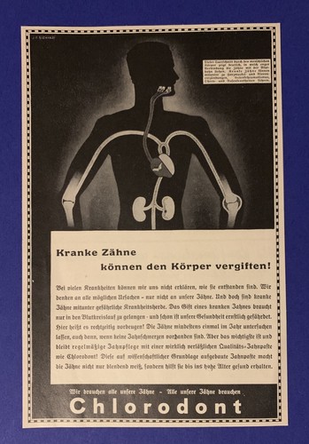 Chlorodont 1934 werbung 30er - 1934,,