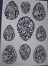 Laser-Schablone, A4, "Florale