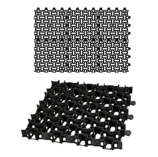 6x Rasengitter 50x50cm schwarz Kies Waben Rasen Steine Paddock Platten Matten