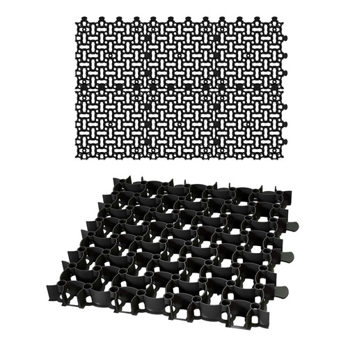 Rasengitter 50x50cm schwarz - 6x,