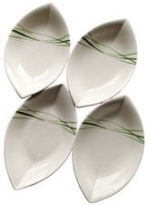 4 x Palm Garden Suppenteller /