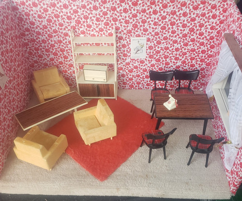 Puppenstube wohn esszimmer - puppenstube, wohn-,