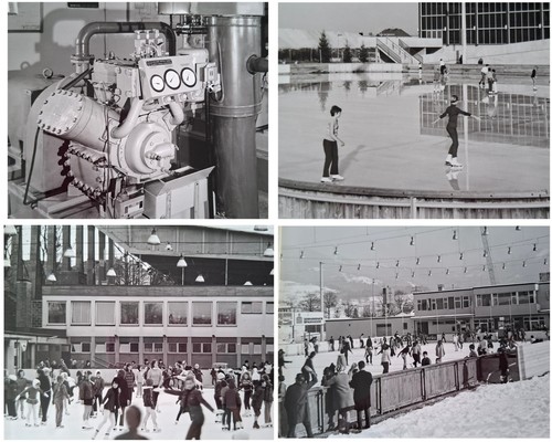 Vintage fotos eisbahnen - vintage,
