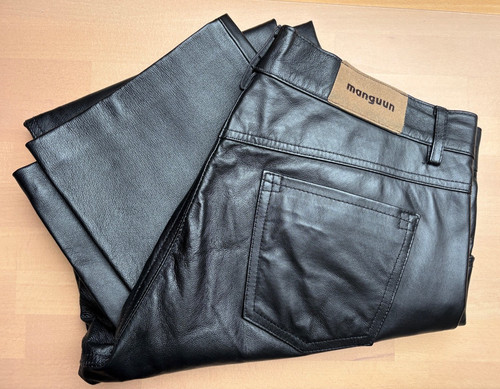 Herren echtleder hose - echtleder,