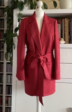 MADELEINE Kurzmantel mit Bindegürtel Rot Gr.42 NEU
