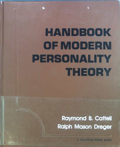 Handbook modern personality - of,