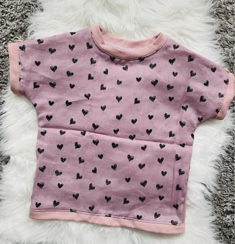 Musselin shirt herzen - musselin-shirt, „herzen“