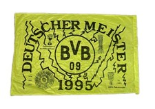 Vintage Retro Borussia Dortmund Fahne Deutscher Meister 1995 BVB 09 Kult