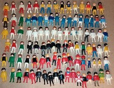 Playmobil 100 Figuren vintage gemischt bespielt mit Kopfbedeckung