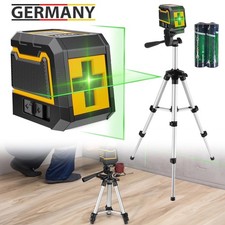 Kreuzlinienlaser mit Stativ Laser-Wasserwaage Selbstnivellierend Linienlaser DE