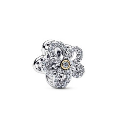 Bead silber pavé blume - pavé,