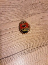 Pint Ansteckzeichen DDR Bronzefarben Mit Fisch Und Krone, Nadel Zum Anstecken