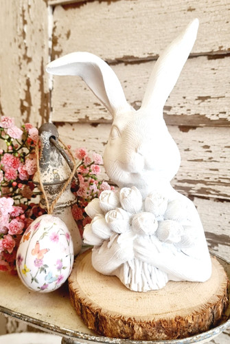 Osterhase hase weiß mit - hase,