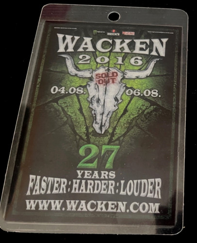 Wacken 2016 ticket - wacken,