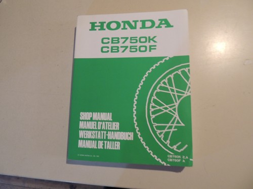 Werkstatthandbuch honda 750 - honda, cb