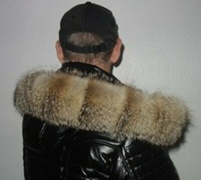 Fuchs Pelz Kapuze Kragen Fellkragen Griesfuchs Echt Fell Besatz Jacke Parka fox