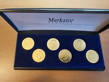 Satz 2 DM Deutsche Mark DEUTSCHLANDS GROSSE Staatsmänner Etui VERGOLDET Merkator