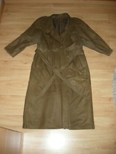 Hochwertiger modischer leichter gefütterter Echt-Seidenleder-Trenchmantel Gr. 40