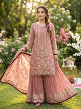 Pfirsich Pakistaner Salwar