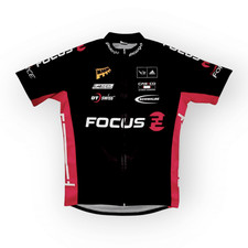 Schwarzes Radsporttrikot Focus Racing Team