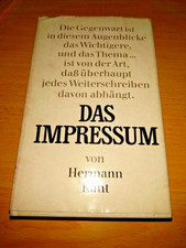 Hermann Kant - Das Impressum