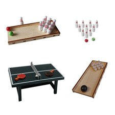 Mini Kegelbahn Tischtennis Bowling Sport Zubehör  Kegeln  Hobby Freizeit Wichtel
