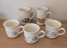 5 Vintage Tassen Made in England, Staffordshire, Biltons, JT , TOP