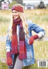 King Cole Chunky Strickmuster Zubehör 5817