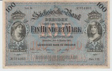 100 Mark Sächsische Bank