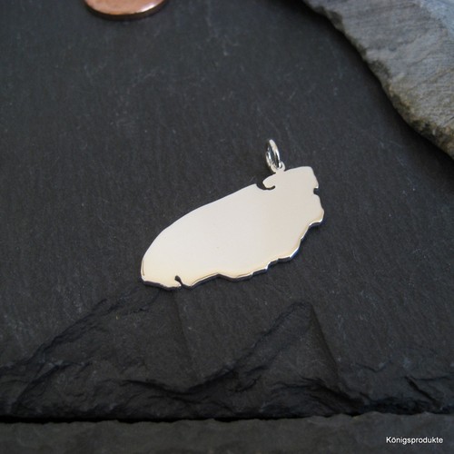 Texel landkarten anhänger aus - texel,