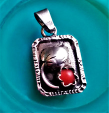 Anhänger Silber 835 Art deco Bauhaus Blume Natur Planze Blatt antik Vintage