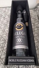 Beluga Gold Line Vodka – Leere Sammlerflasche 0,70l  in edler Lederbox