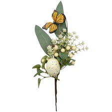 Deko Oster Zweig Weiß/Grün