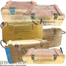 ORIGINAL BUNDESWEHR MUNITIONSKISTE HOLZ TRANSPORTKISTE ARMY BW HOLZKISTE AMMOBOX