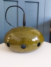 Emaille Lampenschirm Space Age 70er Jahre Grün Ufo Space age Beleuchtung retro