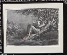 Andreas Paul Weber (Arnstadt 1893-1980 Schretstaken) Die Geduldigen Lithografie